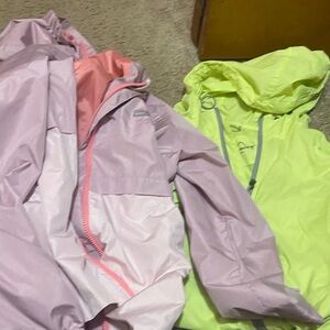 Eddie Bauer Kids Pink and Yellow Raincoats